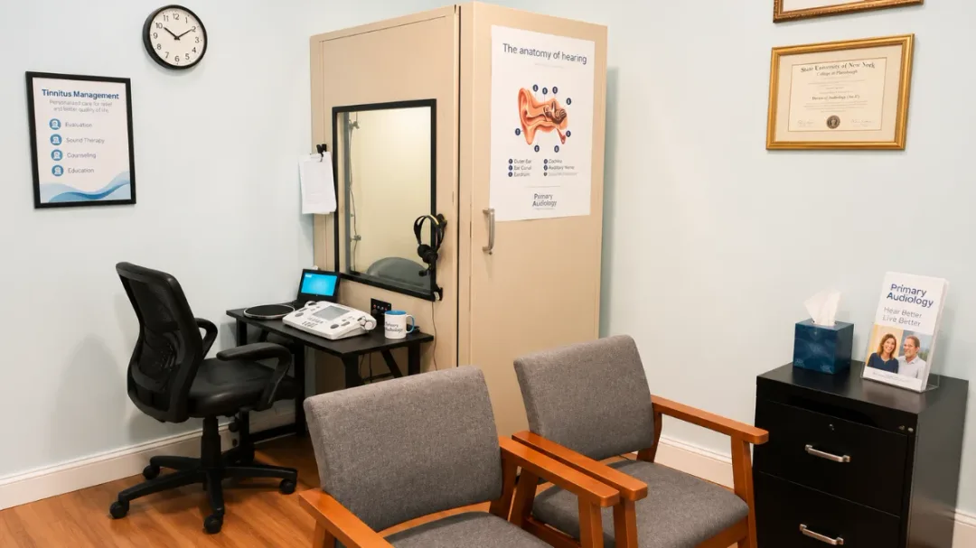 Primary Audiology New York exam room